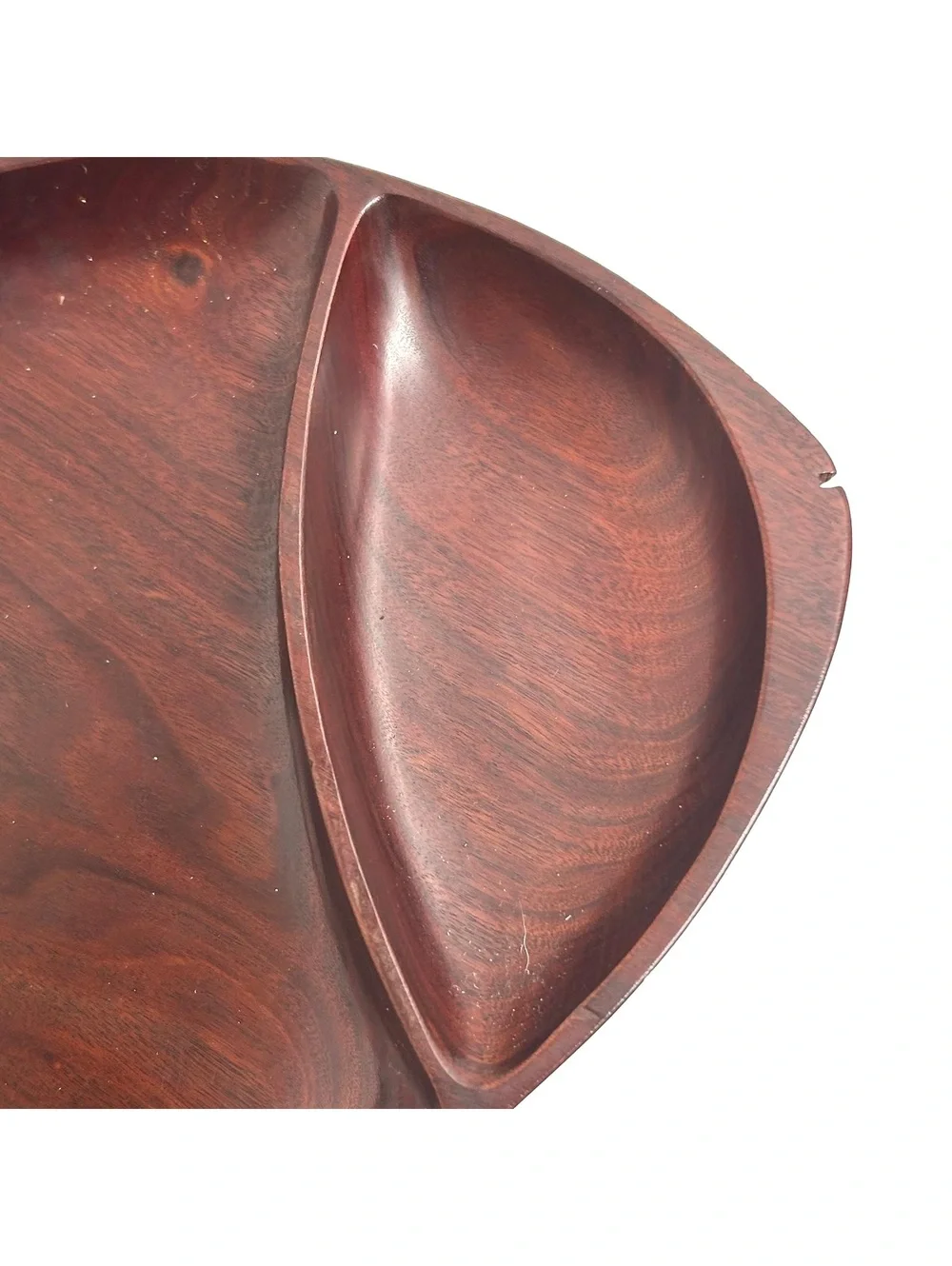 Vintage Mid-Century Modern Wooden Whale Shaped Serving Tray